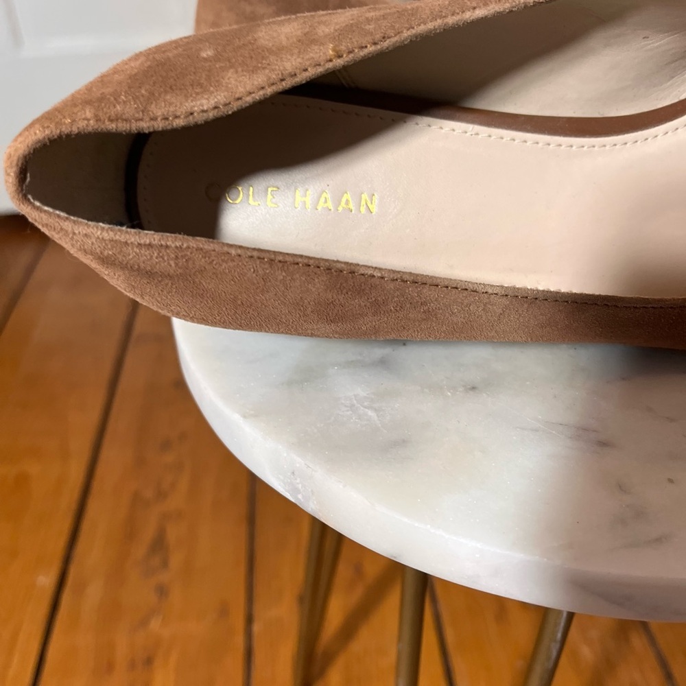 Cole Haan Camila Suede Leather Skimmer Flat Loafer Size 8.5 - Picture 10 of 10